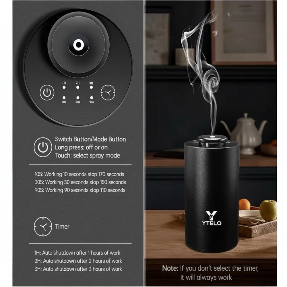 Black Aroma Diffuser - Picture 4 of 9